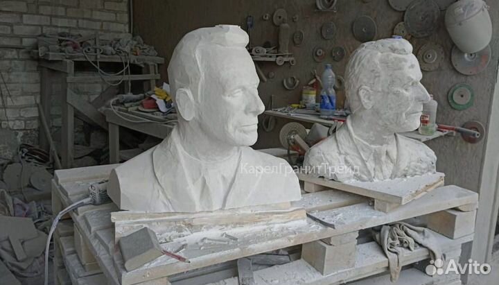 Бюсты из мрамора/ гранита любой сложности на заказ