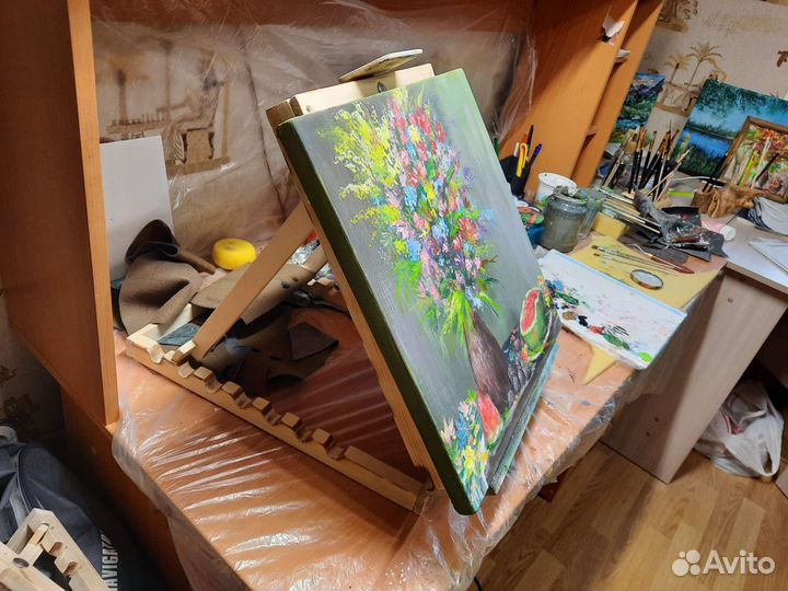 Картина С цветами, картина натюрморт С цветами