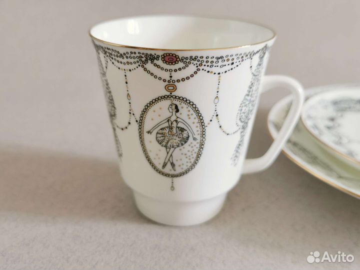 Императорский фарфор комплект 3 предмета 