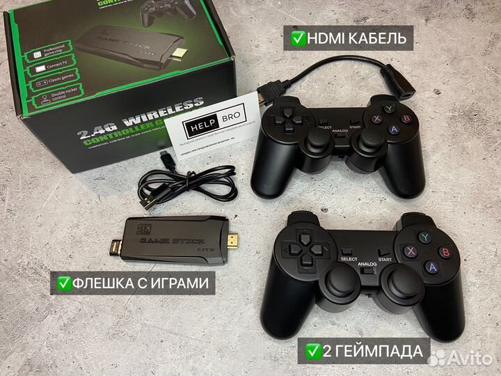 Игровая приставка game stick 4k 64gb новая