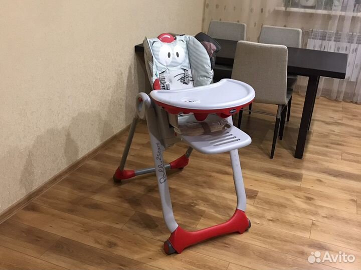 Стульчик для кормления chicco polly 2 start
