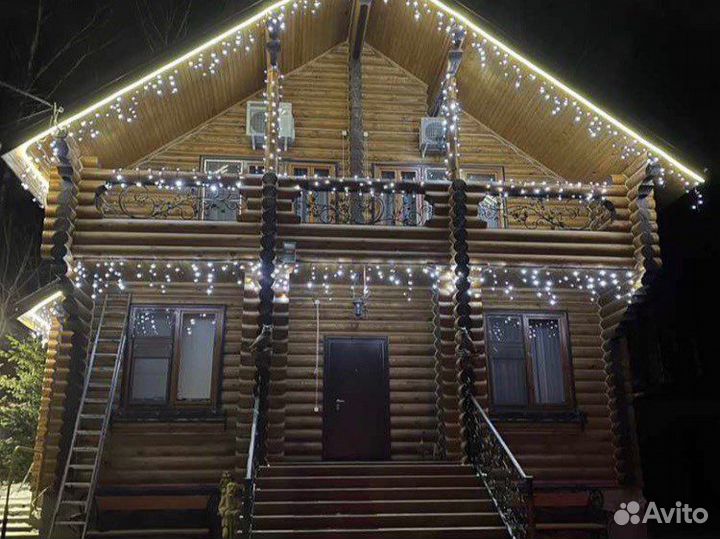 Гирлянда уличная бахрома 3,5,6,12,20,25 метров