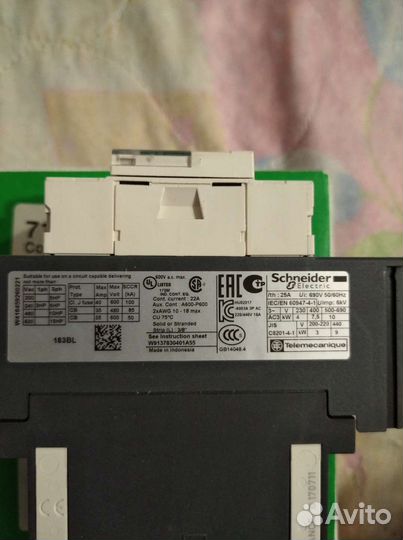 Контактор lc1d183bl Schneider Electric новый