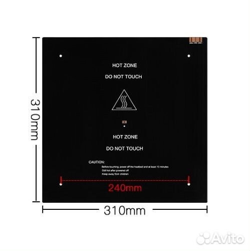 Алюминиевый нагревательный стол (Creality 3D CR-1