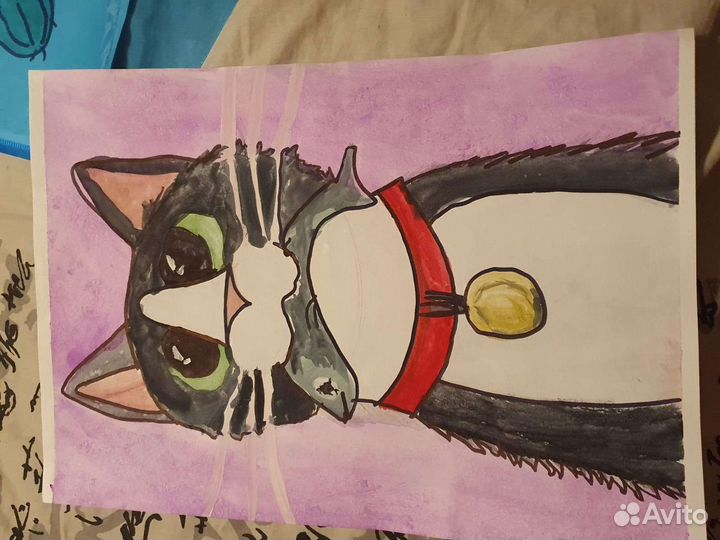 Кот с рыбой