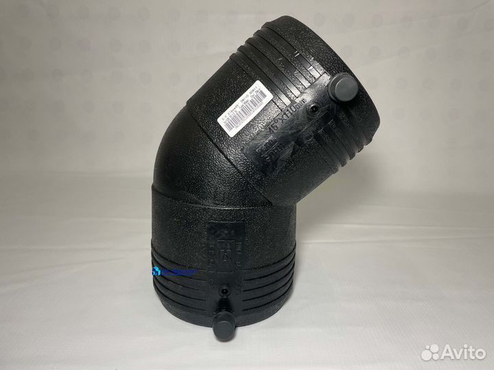 Отвод 45 гр 110 мм электросварной пэ100 SDR11