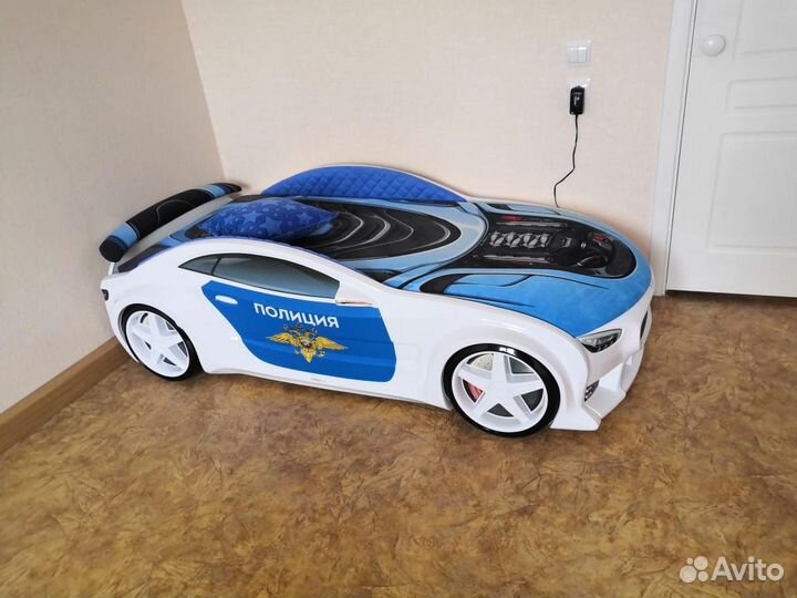 Детская Кровать Машина Neo Мульт Полиция