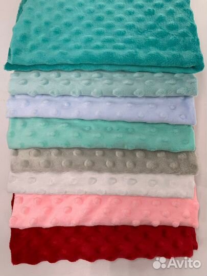 Ткань плюш минки, отрез 10 м