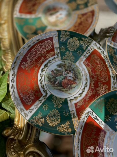 Старинные тарелки «Oscar Sсhlеgеlmilсh»