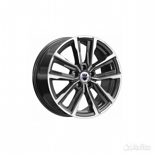 Литые диски 7.5x17 5x108 67.1 ET35 кик Лацио алмаз черный