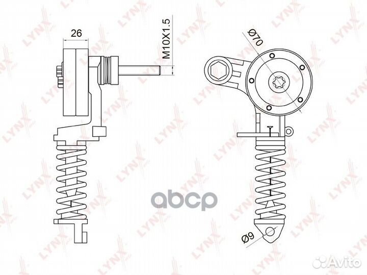 Ролик натяжной навесного оборудования PT3034 LY