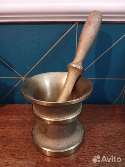 Ступка с пестиком латунь