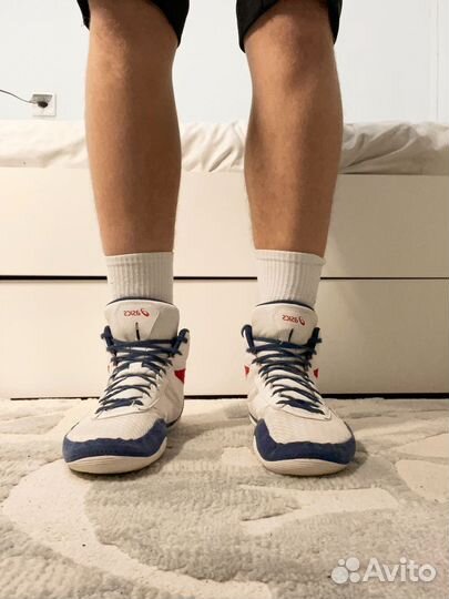 Борцовки Asics matflex 6 GS white/deep ocean