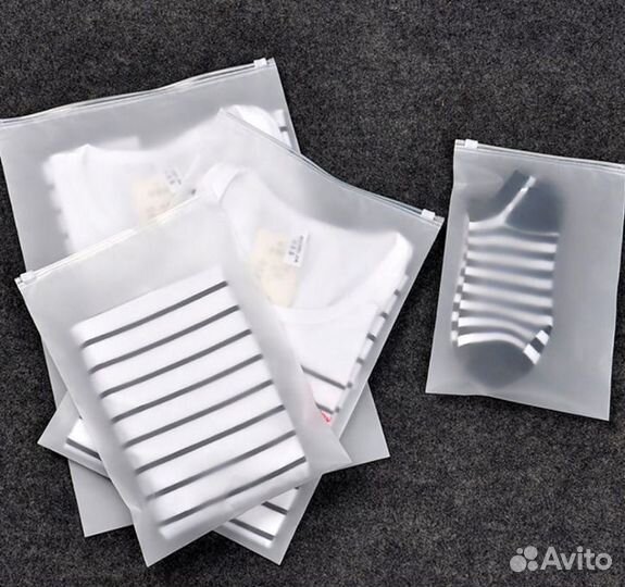 Зип лок пакеты матовые с бегунком 50х65