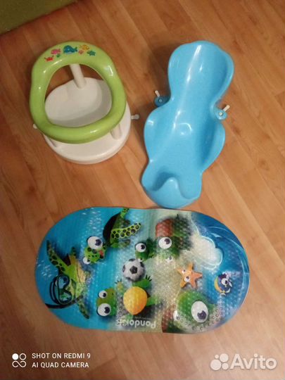 Горка для купания,стульчик для купания и коврик