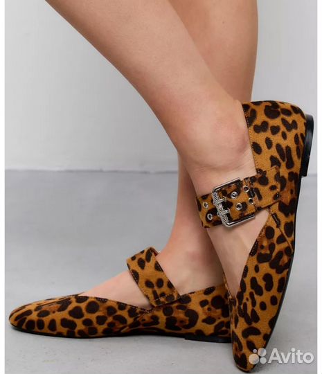 Леопардовые балетки 36