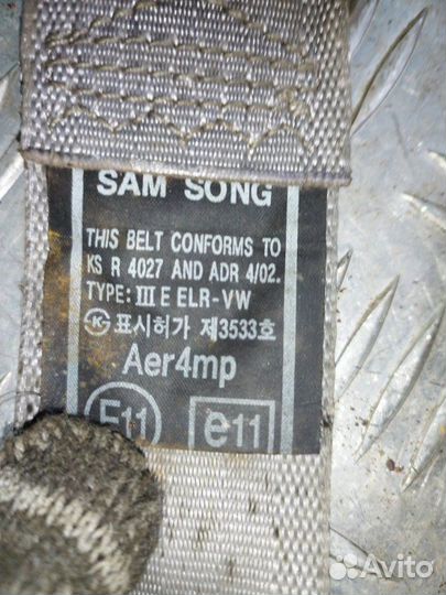 Ремень безопасности передний левый Hyundai Elantra