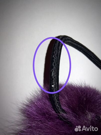 Меховая резинка для волос
