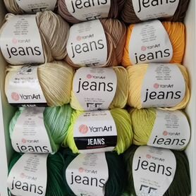 Пряжа нитки YarnArt jeans полухлопок