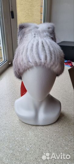 Шапка женская вязаная норка