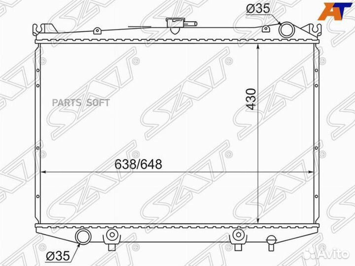 Радиатор охлаждения Ниссан Патфаиндер 95-99
