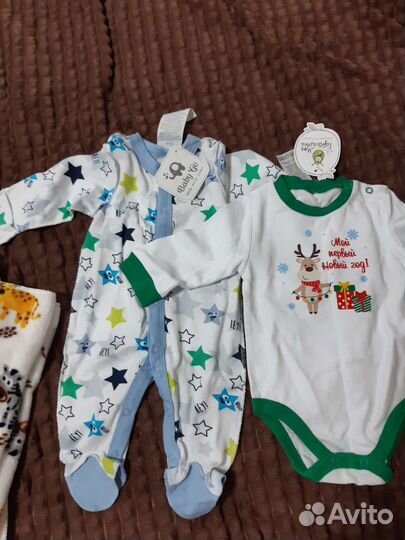 Детский пледик, боди