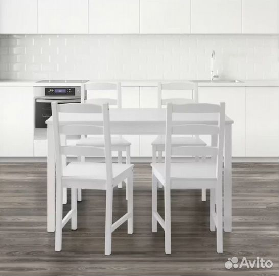 Стол и 4 стула Икеа Йокмокк