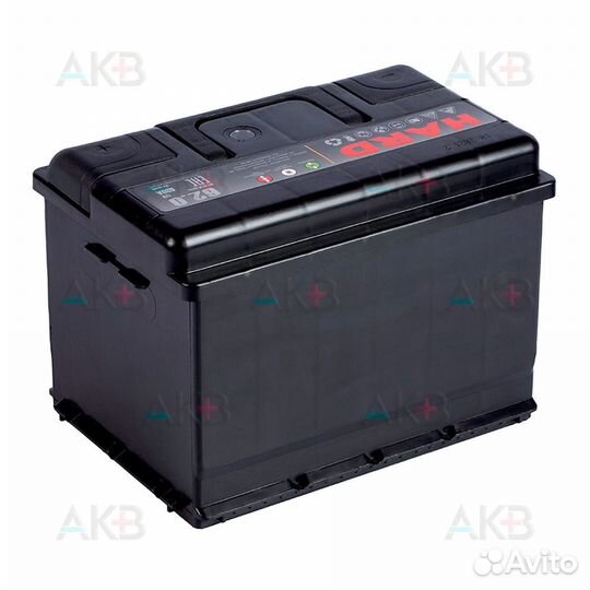 Аккумулятор автомобильный hard 62 Ач 630A о.п. низ