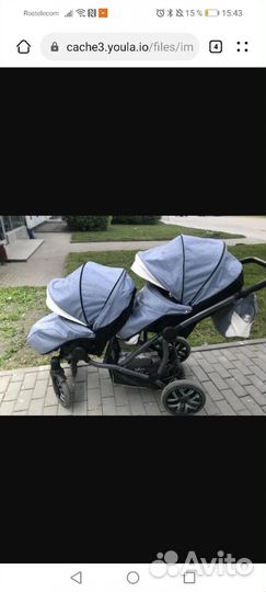 Коляска для двойни