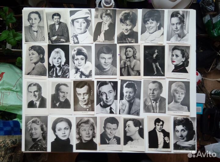 Советские открытки артисты