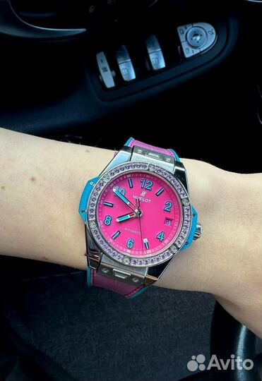 Часы hublot big bang pop art purple