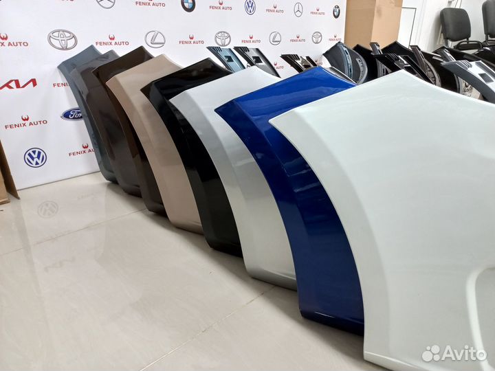 Бампер крашеный Киа Рио 3 с 11-14 год