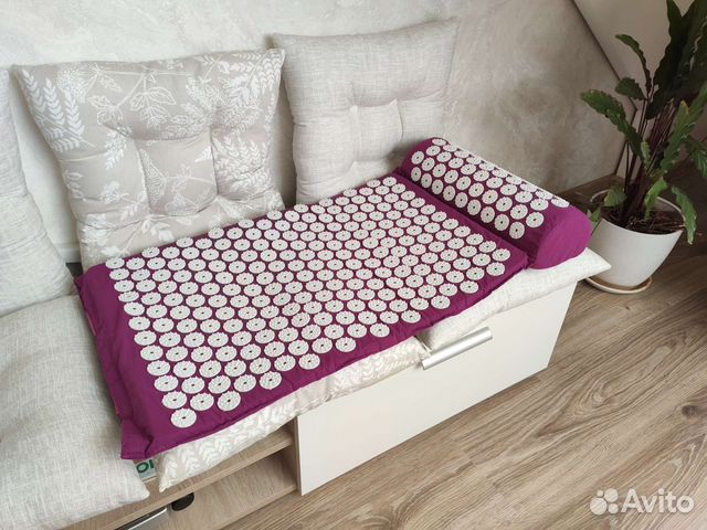 Аппликатор Кузнецова новые коврик + валик для шеи