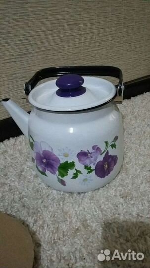 Эмалированный чайник 3,5 литра Доставка