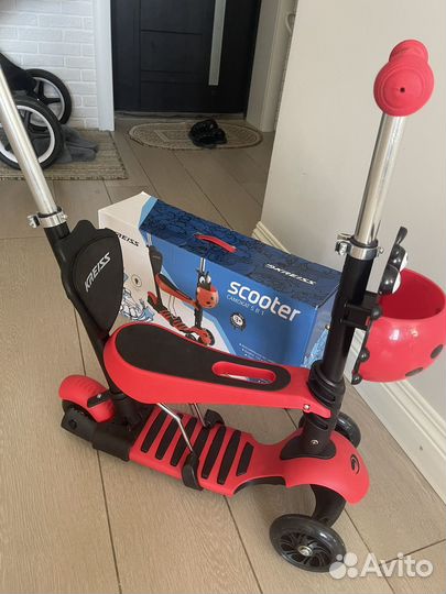 Самокат детский трехколесный новый