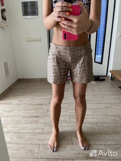 Шорты с паетками