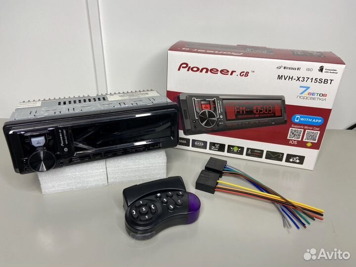 Новая Магнитола Pioneer-MVH - X3715SBT Bluetooth