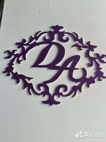 Объемные буквы для свадьбы