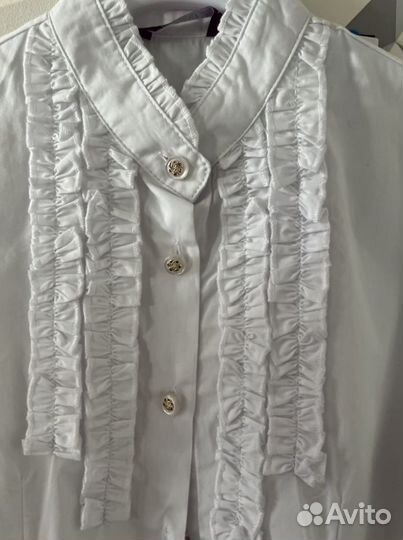 Рубашка школьная для девочки 140