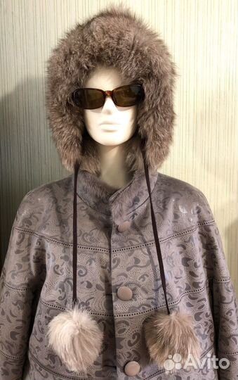 Шапка из меха чернобурки