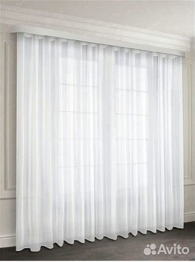 Шторы тюль вуаль новый 3,4,5,6 м на ленте