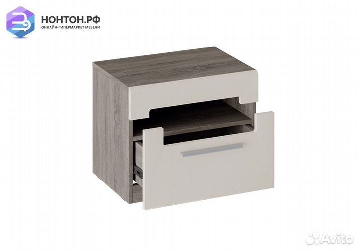 Тумба Фьюжн бежевый / дуб сонома трюфель