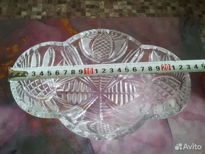 Салатницы СССР, хрустальные