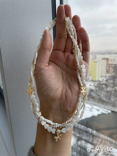 Чокеры из натурального перламутра