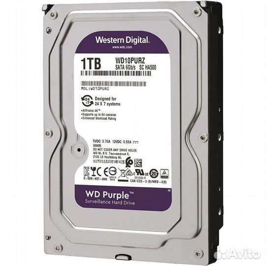 WD Purple. Жесткие диски для видеонаблюдения