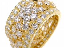 Золотое кольцо Van Cleef 12.5гр 5.5ct