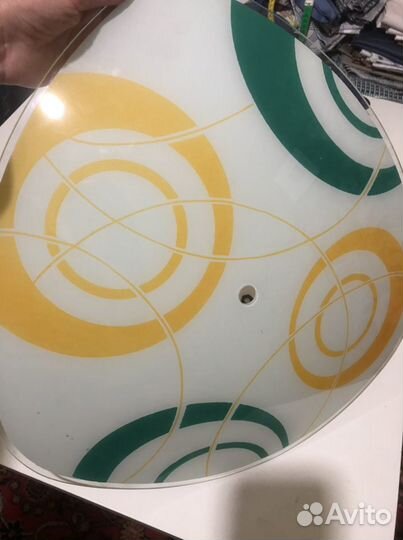 Люстра тарелка винтажная