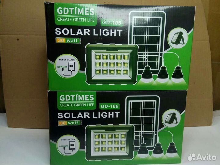 Фонарь с солнечной панелью