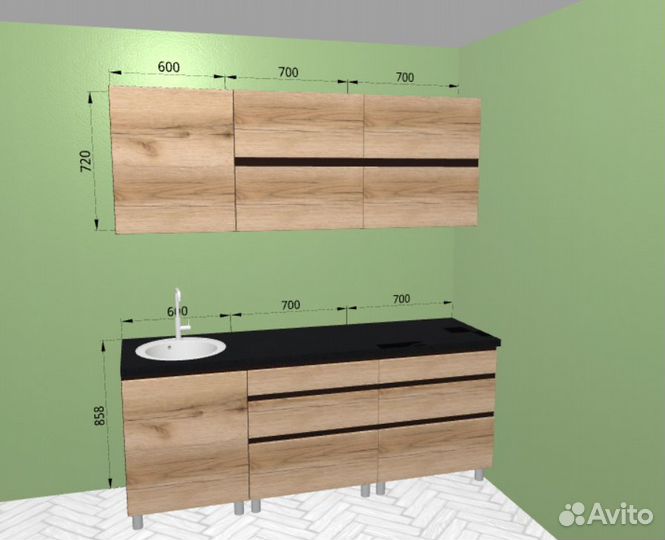 Кухня 2 метра новая - последняя