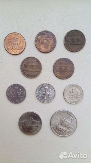 Монеты США центы